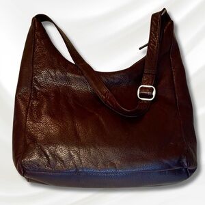 Osgood Marley Sydney Crossbody hobo Feel the Difference, super soft espresso EUC